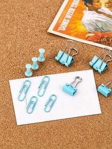 72pcs Multi-Function Paper Clips, Long Tail Clips, I-Type Steel Nails, Swan Tail Clips Combination Set, Folder Clips And Paper Clips Set, Divider Storage Box Folder Tool Kit Suitable For Office And Study Use, Notebook, Documents, School And Home Stationery Storage, Essential For Back To School Season - Multicolor - View 4
