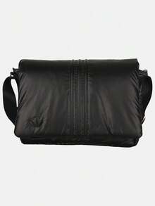 Adidas Originals Unisex PUFFY MSG BAG Outdoor Sports Shoulder Bag KW1274 - Black - View 1