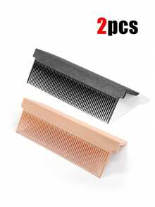 3/2pcs Straight Hair Comb, Self-Adhesive Hair Accessory, Heat-Resistant Design, Suitable For Home And Salon Use, Unisex Styling Tool, Heat-Resistant Straight Hair Comb, Plastic Straight Hair Comb, Suitable For Straight Hair, Home Essential, Hair Tool, Hair Comb, Hair Clipper, Christmas/Halloween Hair Care Tool, Gift For Girls - Multicolor - View 8