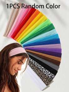 1/4/6/12pcs Women Sports Headbands - Moisture Wicking Elastic Headbands, Women Hair Bands, Hair Hoops, Multi-Color, Sports Style, Fall Decor - Multicolor - View 16