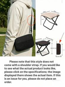 Sturdy Folding Camping Chair For Adults (Shoulder Strap Not Included) | Foldable Travel Chair, Folding Fishing Chair | Portable Compact Outdoor Seat | Durable And Sturdy - Multicolor - View 6