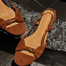 Women Flat Sandals - 棕色 - 查看 3