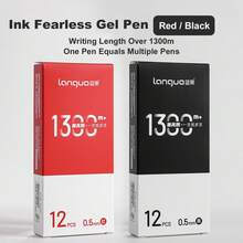Pulpen Blue Fruit Kapasitas Besar Netral Ujung Jarum 0,5mm Tinta Hitam, Jarak Tulis Sangat Jauh, Halus dan Tidak Luntur, Pulpen Tanda Tangan Sekali Pakai untuk Pelajar, Persiapan Ujian, Kantor dan Penandatanganan, Satu Kotak Penuh - pulpen gel - View 12