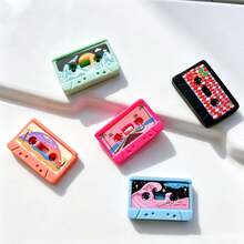 5/10/15pcs Cute Realistic Tape Fridge Magnets, Resin Material, Vintage Music Lover Gift, Colorful Tape Shaped Fridge Decoration Magnets, Home Decor - Multi-color - View 9