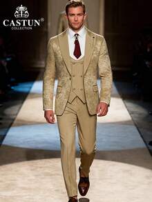 Traje de hombre - Conjunto caqui - Ver 2