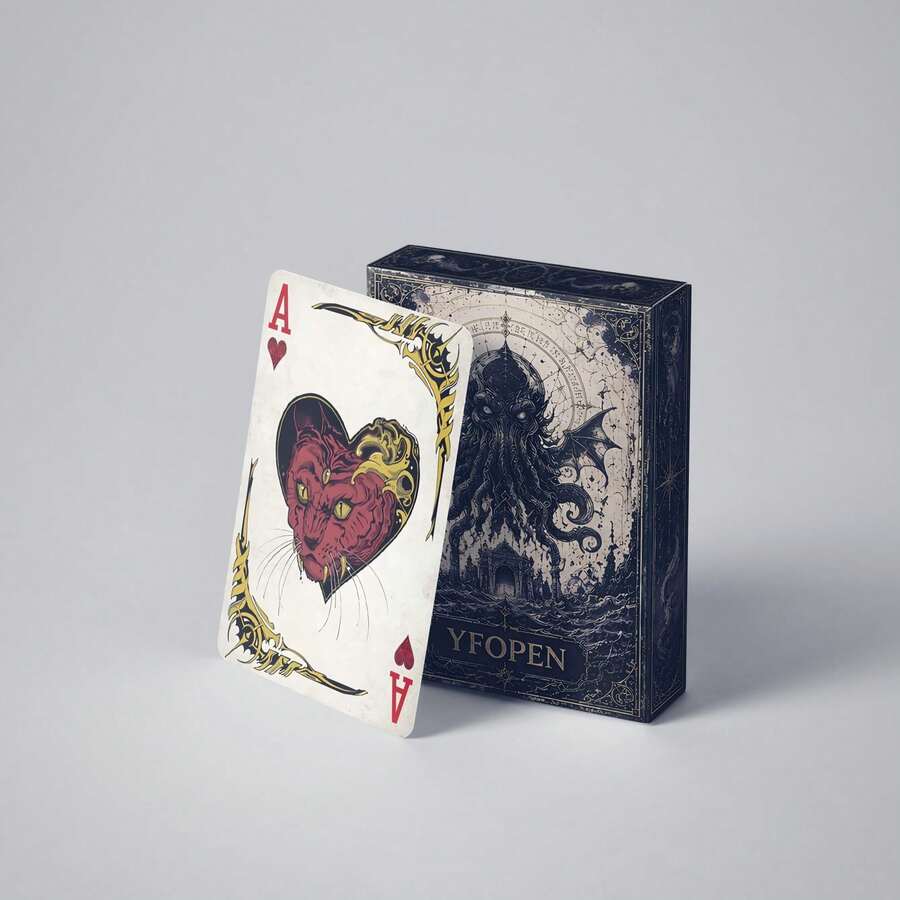 YFOPEN Western Cowboy Playing Cards, Vintage Rider Lasso Design, Suitable For Family Gathering Games And Gifts - Multicolor - View 1