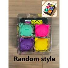1pc Cat-Shaped TPR Squeeze Toy, Soft And Fluffy Leisure Relaxation Toy, Cute Colorful Textured Stress Relief Hand Toy, Binge-Watching Companion, Stress Relief Item For Leisure Time, Realistic Animal-Shaped Entertainment Stress Relief Toy, Adult Leisure Squeeze Toy, Time-Killing Stress Relief Toy, Soft And Fluffy Toy, Casual Style Desktop Decoration - Multicolor - View 10