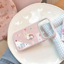 GUCADI Korean Cute Adorable 17 Pro Phone Case, 3D Cartoon Soft Shell Compatible With 16, Also Compatible With 14, 13, 15, Cute, Girly, Geometric Pattern, Cartoon Style, Fresh Minimalist, Niche, Soft Girl, Ins Style - Strawberry Powder - View 5