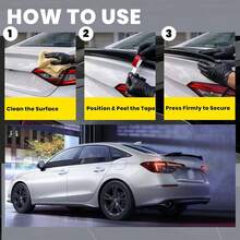 Spoiler 2022-2026 11th Gen Sedan(Glossy Carbon Fiber)| Compatible With 2022 2023 2024 2025 2026 11th Gen Sedan Rear Trunk Spoiler ABS Car Accessories - Glossy Black - View 6