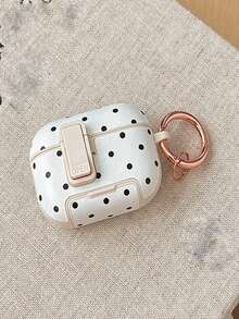Casing Earphone Cherry Hunting Dog dengan Motif Polka Dot dan Pita, Dilengkapi Fungsi Saklar, Jendela Pop-Up dengan Penyangga untuk Mencegah Jatuh, Kompatibel dengan 4 Pro, 2 Pro, 3 Pro. Tersedia dalam Berbagai Warna. Cocok Sebagai Hadiah untuk Musim Kembali ke Sekolah, Hari Valentine, Natal, dan Ulang Tahun. - MultiWarna - View 9
