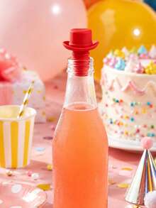 2pcs/6 Colors Cute Bottle Stoppers, Suitable For Wine, Beverages And Various Bottles, Perfect For Home Parties, Birthdays, Celebrations And Gatherings - Multicolor - View 4