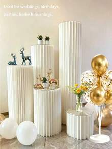 Columnas romanas de origami engrosadas, se utilizan principalmente para bodas, fiestas de compromiso, banquetes de cumpleaños, decoraciones de ceremonias de apertura y arreglos de mostradores de exhibición, creando una atmósfera grandiosa y festiva en la escena. - LM-1 - Ver 2