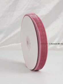 Flocked Ribbon Christmas Ribbon For Gift Box Packaging, Christmas Tree Decoration, Christmas Window Display Decoration, Flocked Satin Ribbon Bow 3/4 Inch X 10 Yards (Multiple Sizes Available) With Paper Spool For Easy Storage - Lotus Root Pink Size 10 - View 8