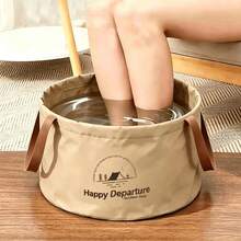 1pc 12L And 6.8L Collapsible Water Bucket, Multi-Functional Portable Foldable Foot Bath Basin, Outdoor Travel Storage Bucket, Suitable For Camping, Hiking, Dorm, Home Foot Bath And Cleaning - Multicolor - View 12