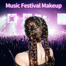 Approx. 335pcs Rhinestone & Pearl Hair Accessories, Rhinestone Stickers, Self-Adhesive Stickers, Diamond Decorations, Pearl Hair Accessories - Multicolor - View 2