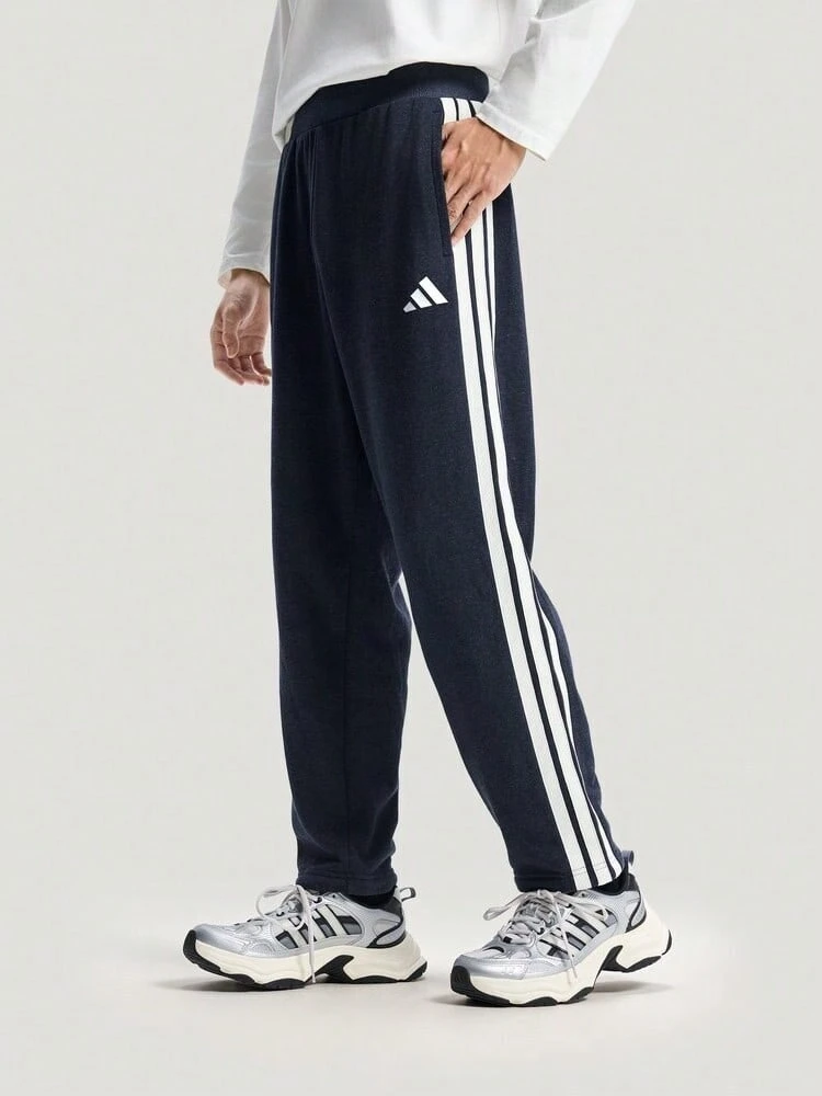 Adidas Men's ST 3ST DENIM PT Sports Knit Long Pants KR2523 - Blue - View 1