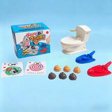 Toilet Poop Launcher Toy, Multi-Player Battle Tabletop Game, Funny Prank, Party Stress Relief Toy - 1pc Toilet Poop Launcher - View 9