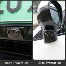 [Camera Rain Guard + Camera Lens Protector]Car Panoramic Camera Protective Cover, Rearview Camera Lens Guard, Dustproof, Scratch-Resistant, Shock-Resistant, High Definition And High Transparency, Does Not Affect Visibility, Suitable For Sedan And SUV Models, Vehicle Accessories - A - View 4