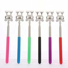 1pc Panda-Shaped Stainless Steel Telescopic Back Scratcher, Retractable Back Massager With Stainless Steel And Rubber Handle, Portable Telescopic Tool, Suitable For Thanksgiving, Birthday, Christmas Gifts, Home Essentials, Travel Essentials - Multiple Styles - View 7
