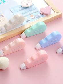 1/6pcs Macaron Color Correction Tape, High Aesthetic, Convenient, Excellent Coverage, Smooth Application, No Jamming Or Breaking, Suitable For Document Correction, Note Revision, Journaling, Back To School, Christmas Gift, Halloween Gift, Thanksgiving Gift - A - View 3