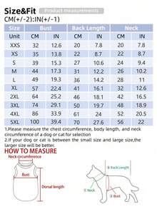 LUCKIE PAW 1pc Fashion DADDY Letter Cute Pattern Pet Vest, Physical Flea Prevention, Reduces Shedding, Heat Insulation, Breathable, Suitable For Small And Large Dogs And Cats, Indoor And Outdoor - Multicolor - View 8