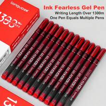 Pulpen Blue Fruit Kapasitas Besar Netral Ujung Jarum 0,5mm Tinta Hitam, Jarak Tulis Sangat Jauh, Halus dan Tidak Luntur, Pulpen Tanda Tangan Sekali Pakai untuk Pelajar, Persiapan Ujian, Kantor dan Penandatanganan, Satu Kotak Penuh - pulpen gel - View 8