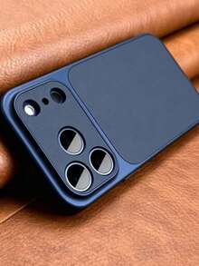 新款奢華升級橘色復古手機殼，適用於 iPhone 17 系列，兼容 17Air 16 15 14 13 Pro Max 17Pro 17Promax，大鏡頭窗防震軟邊硬殼 - 藍色 - 查看 8