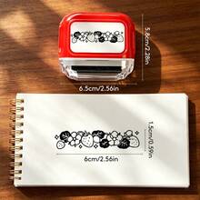 Self-Inking Roller Frame Stamp, Continuous Rolling Decorative Stamp, Vintage Pattern Stamp, Suitable For Diary, Scrapbooking, DIY Crafts - Planner Roller Series - View 24