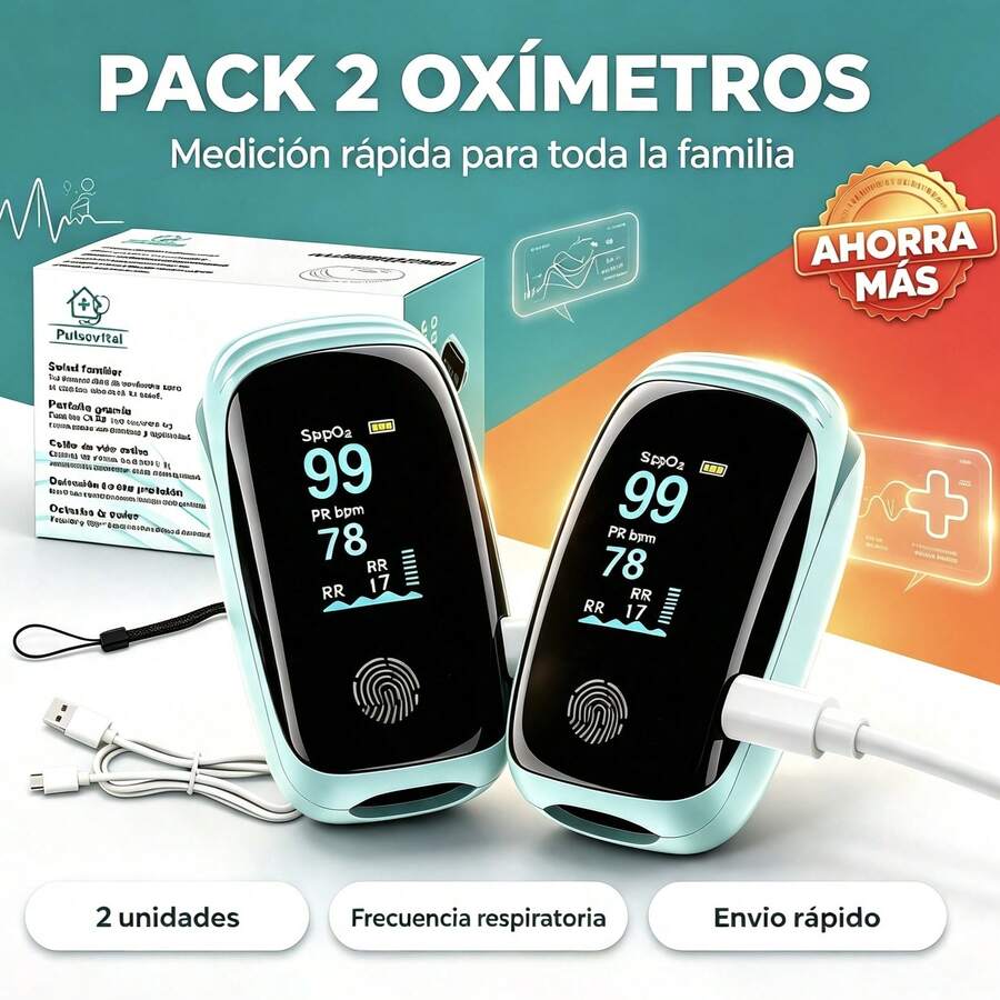 Oximeter & Accessories - 2-pACK Best Price - View 1