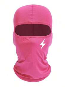Musion 1pc/2pcs Lightning Pattern Warm Face Mask, Elastic Full Face Coverage, Windproof Breathable Neck Gaiter, Suitable For Streetwear, Cycling, Outdoor Sports - Multicolor - View 11