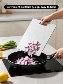 3-Piece Cutting Board Set, Large, Medium And Small Sizes, Non-Slip, Wear-Resistant, Easy To Clean Kitchen Accessory, Suitable For Home Kitchen Food Cutting, Steak And Salad Preparation, Outdoor Camping, Picnic And RV Travel Cooking - 1PC - View 3