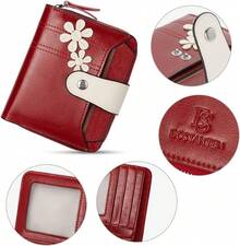 Women Wallet & Check Holder - 3-floral Red - View 4