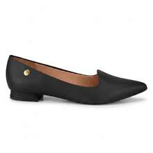 Vizzano Women's Flat Shoes, Low Block Heel, Pointed Toe, Comfortable, Original - 黑色 - 查看 2