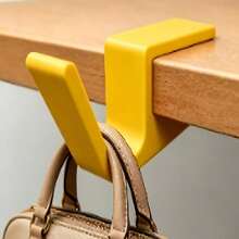 No-Drill Clamp-On Desk Edge Hook, Portable Detachable Handbag/Backpack Hanging Rack, Heavy-Duty Desk Edge Storage Hook, Student Classroom Office Library Coffee Shop Daily Use, Teacher Classroom Essential, Desk Organizer Accessory - Multicolor - View 6