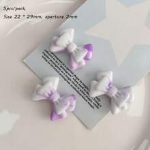 Acrylic Dual Color Gradient Layered Music Bow DIY Mobile Phone Chain Bracelet Hair Clip Hair Accessory Material Loose Bead Jewelry - Multicolor - View 15