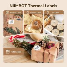 3 Rolls Niimbot Thermal Label Stickers, Waterproof Oilproof Tear-Resistant Self-Adhesive Label Paper, Compatible With NIIMBOT B1 B21 B3S B31 K3 Mini Portable Thermal Printer, White Storage Container Label Tags - View 6