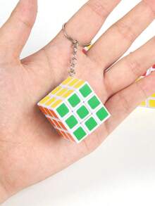 1/3/6pcs Mini 3x3x3 Keychain, Creative Gift And Decoration, Suitable For Mother, Father, Graduation Season And Teacher - Multicolor - View 4