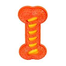 Durable Squeaky Rubber Bone Chew Toy For Dogs, Teeth Cleaning Toy For Small, Medium And Large Dogs, Boredom Relief Pet Toy - Multicolor - View 10