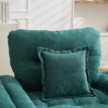 Green 3 Seat Sofa - Chenille Fabric Sofa With Decorative Cushions - Green 3 Seat - 查看 8