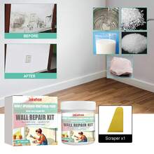Quick Wall Repair Kit For Home, Wall Stain Graffiti Mold Spot Renovation Maintenance Crack Repair Paste, Restore Perfect Flawless Wall Surface, Daily Household Time-Saving, Fast Repair, Warm Holiday Gift For Friends And Family - A - View 5