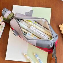 1pc Pixel Game (My World) Salmon Color Pencil Case, MC Stationery Storage Bag, Pixel Style Pencil Case, Cosmetic Storage Bag, Digital Storage Bag, Small Item Storage Bag, Suitable For Study, Work, Travel And Daily Use, Perfect For Students And Women, Back To School, School Supplies, Gift - A - View 6