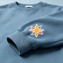 1pc Star Embroidery Heat Transfer Patch, Retro-Colored Serrated Star Sewing Sticker, Suitable For Denim Jackets, Hats, Backpacks, And Clothing Decoration - A - View 7