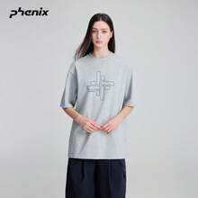 Phenix Outdoor Casual Short Sleeve 2026SS Sports Breathable Minimalist Printed Knit T-Shirt - Frost Gray - View 3