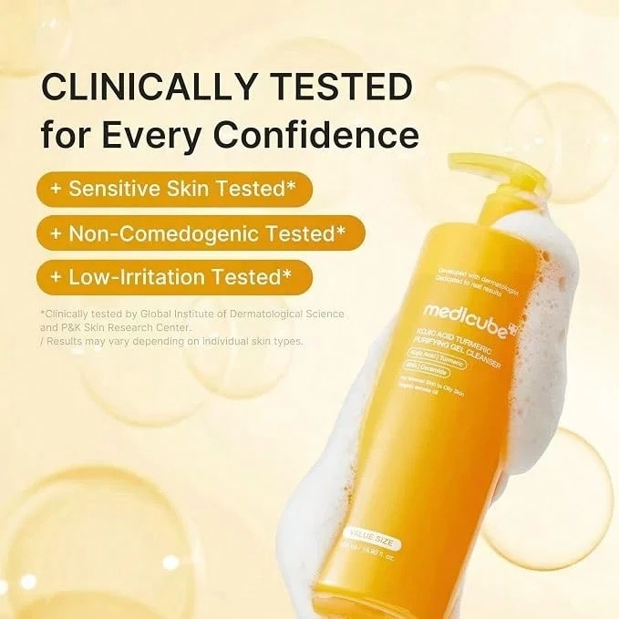 Medicube - Kojic Acid Turmeric Purifying Gel Cleanser 500ML - Cleansing Gel - View 1