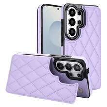 WEFOR 錢包手機殼，適用 Galaxy S26 S25 S25 S24 S23 S22 Ultra Plus S25EDGE 24 FE，多卡槽設計，磁吸扣，附支架，防震保護殼，相容 iPhone 17 AIR 16e 16 15 14 13 12 11 Pro Max XR XS MAX，磁吸設計，RFID 防盜卡槽，磁吸手機保護殼，防震，中性款 - 紫色 - 查看 3