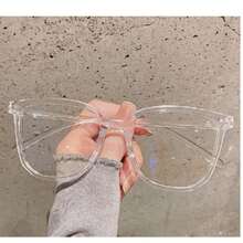 3 Pairs/Set Unisex Glasses - Fashion Campus Style, Transparent Black Frame, Face-Flattering Design - Multicolor - View 10