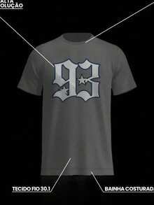 HAFIME Men's Gothic Cross Streetwear Casual Cotton T-Shirt Short Sleeve Back Print - 鏽棕色 - 查看 4
