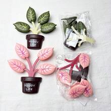 10pcs/5pcs Creative Closed Clips - Potted Plants - Refrigerator Magnetic Food Storage Clips In Rustic Style - Sealing Clips Magnetic Stickers - Refrigerator Decor - Cabinet Decor - A - View 10