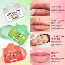 Hllozzi 50g/1.76oz Lip Scrub, 3 Varian Rasa, Cocok untuk Perawatan Harian, Melembapkan, Mengelupas, dan Penggunaan Malam Hari. Cocok untuk Semua Jenis Kulit. Lip Balm Portabel, Hadiah yang Bagus untuk Keluarga. - scrub bibir 50g - View 8