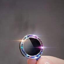 Silver Camera Lens Protector Film, Compatible With IPhone 17pro Max/16/15/14 Plus/13/12/11 Phone Lens Protector Film, Full Coverage Camera Glass Film, Shiny Star Lens Decoration Sticker, Fashionable Phone Accessory, Effective Scratch Resistance - Silver - View 20